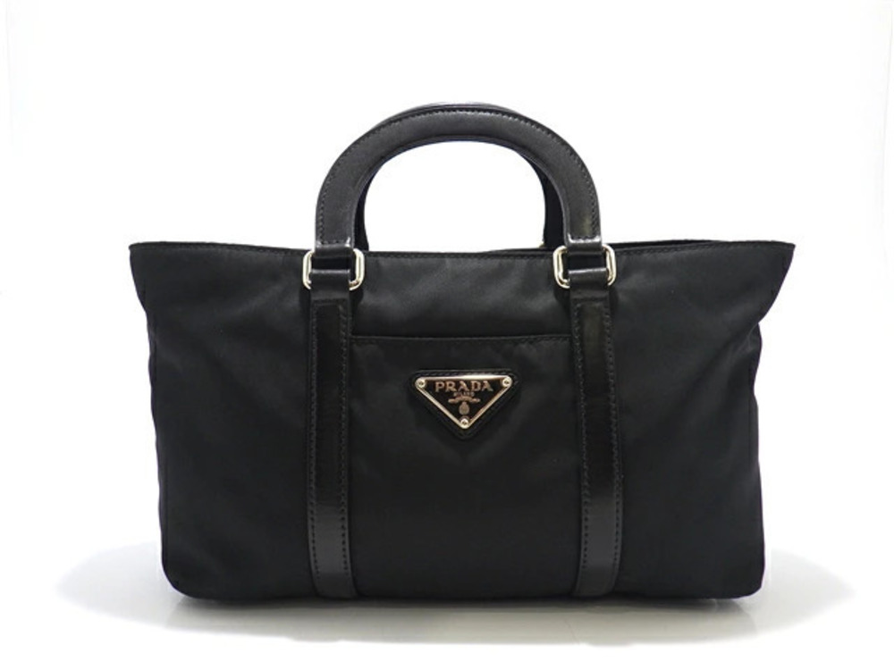 Prada Bag Handbag Calfskin Nero Black